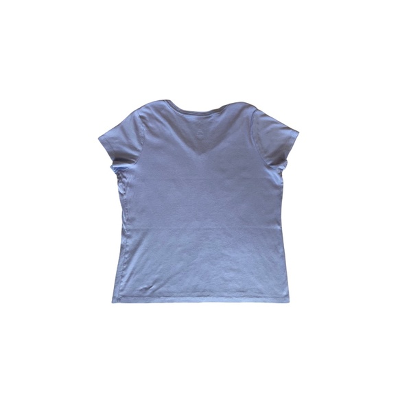 St. John's Bay Short Sleeve V-Neck T-Shirt-Lavender-Size 1X - Picture 4 of 5